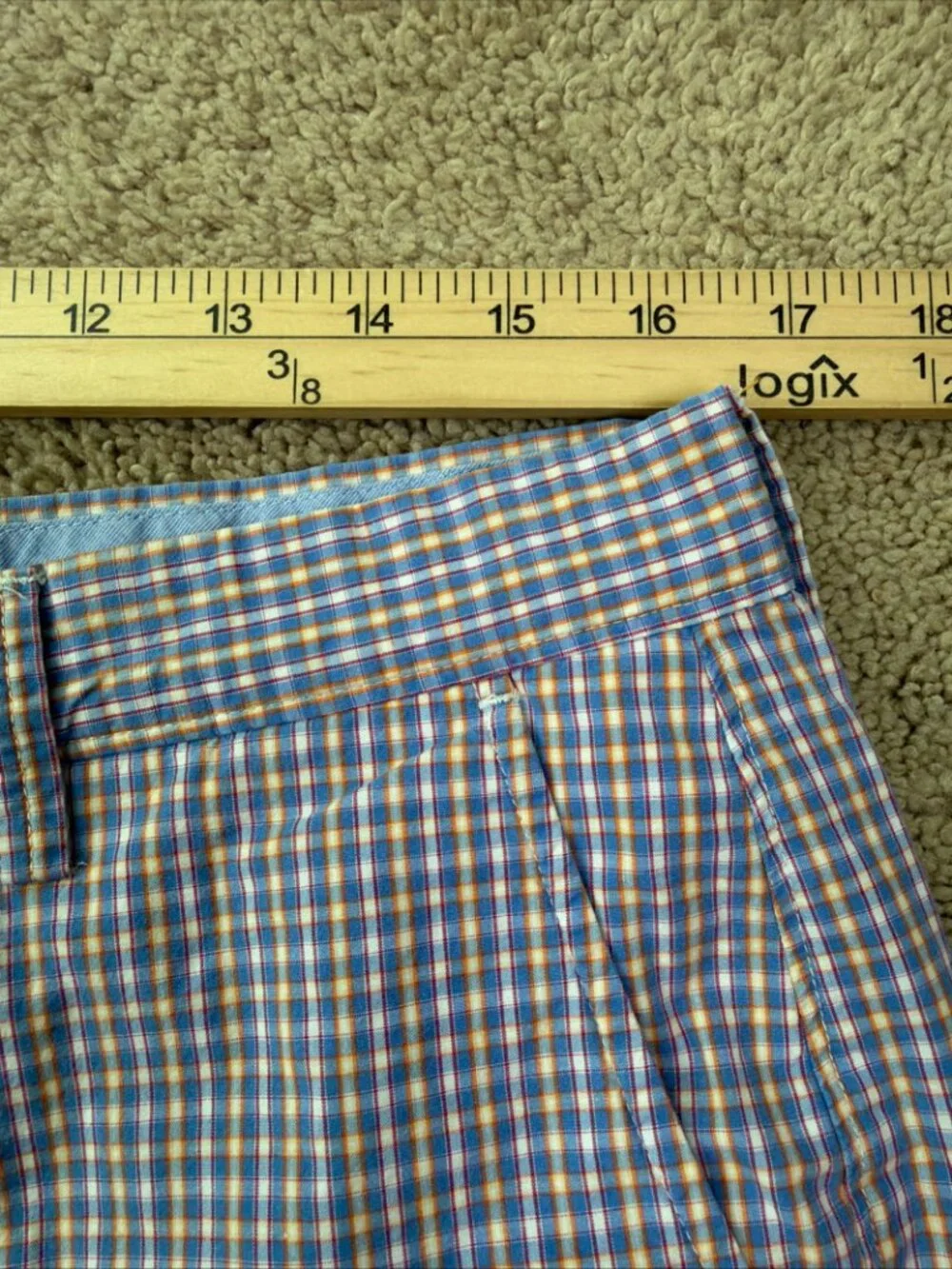 J Crew Rivington Shorts Mens 34 Plaid Preppy 100% Cotton Lightweight Resort Trip